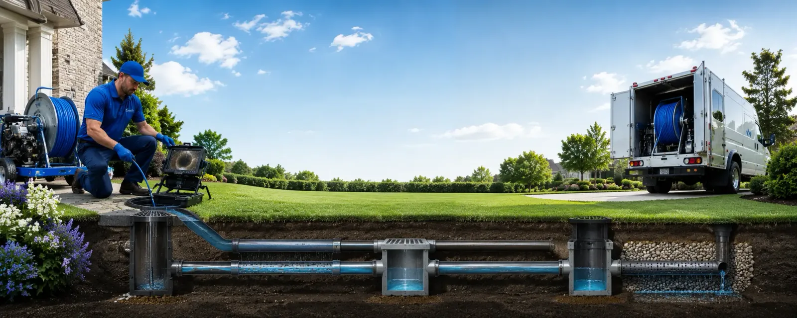 Outdoor drain cleaning information for Whitney Point, NY